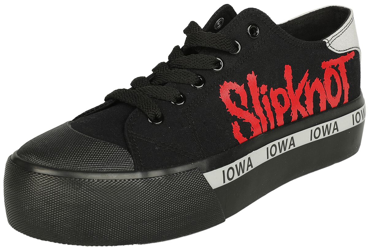 Slipknot Sneaker - EMP Signature Collection - EU37 bis EU41 - für Damen - Größe EU40 - schwarz/grau  - EMP exklusives Merchandise!