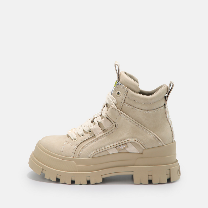 Thumbnail - Buffalo Aspha NC Mid Bikerboot beige in EU39