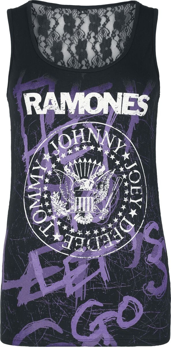 Ramones Let's Go Top schwarz in L