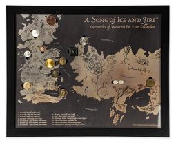 Westeros und Essos - Sammlermünzen Set, Game Of Thrones, Münze