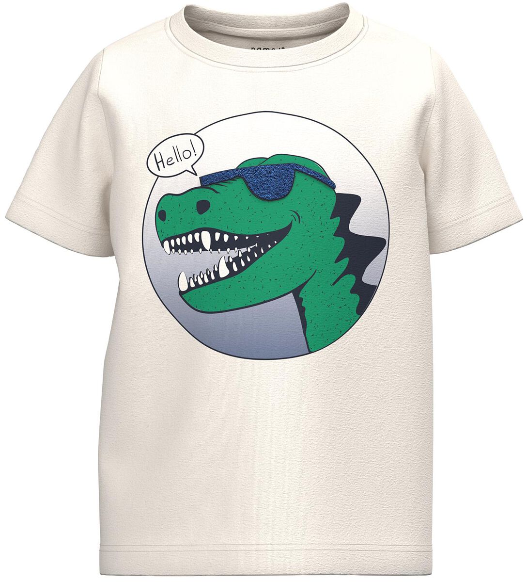 T-shirt de name it - Henne Shirt - Dino - 98 à 116 - pour garçons - blanc