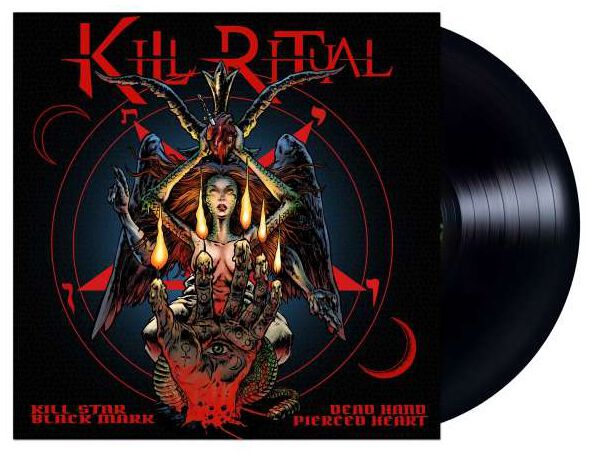 Image of LP di Kill Ritual - Kill star black mark dead hand pierced heart - Unisex - nero