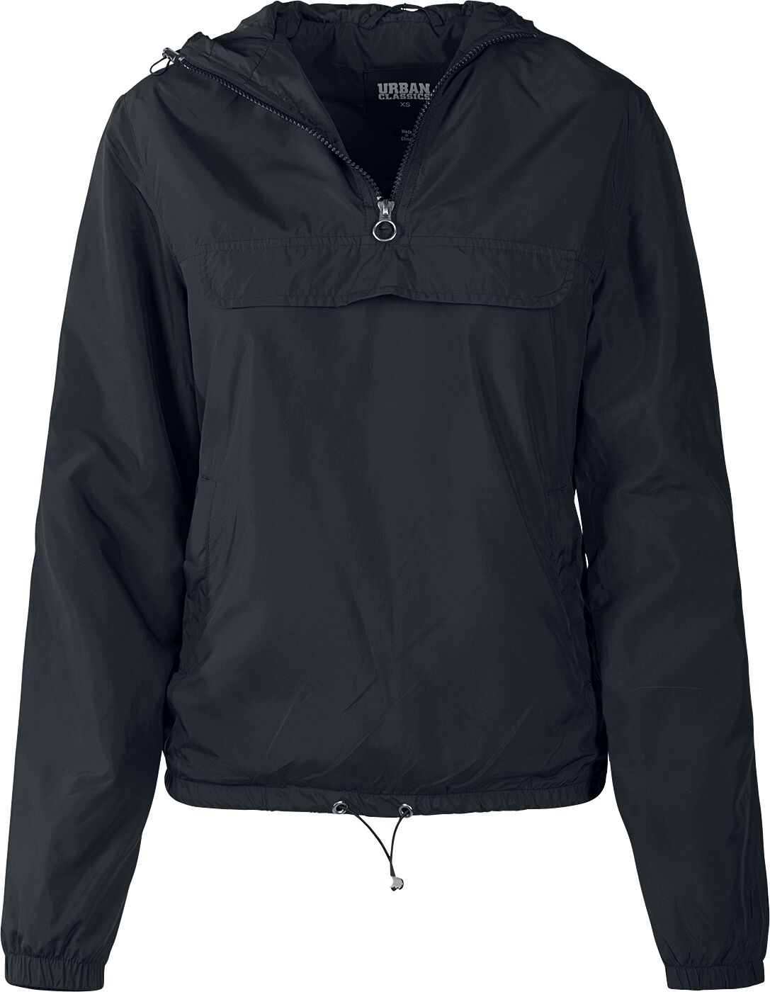 Image of Giacca a vento di Urban Classics - Ladies Basic Windrunner - XS a 5XL - Donna - nero