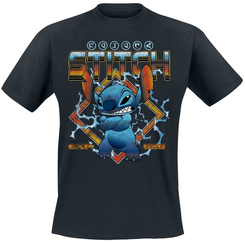 Lilo & Stitch Angry T-Shirt schwarz in 3XL
