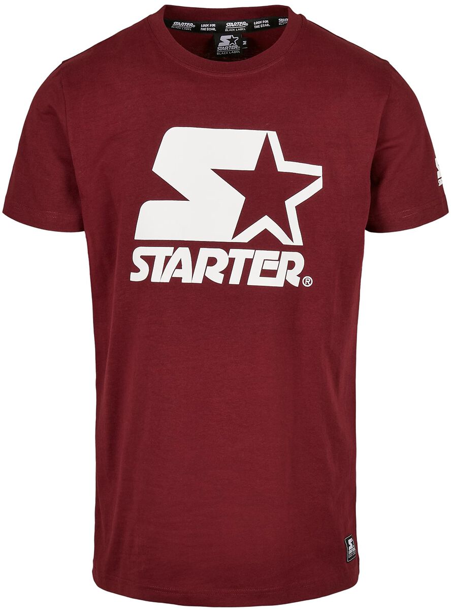 Starter T-Shirt - Starter Logo Tee - M bis L - für Männer - Größe L - rot
