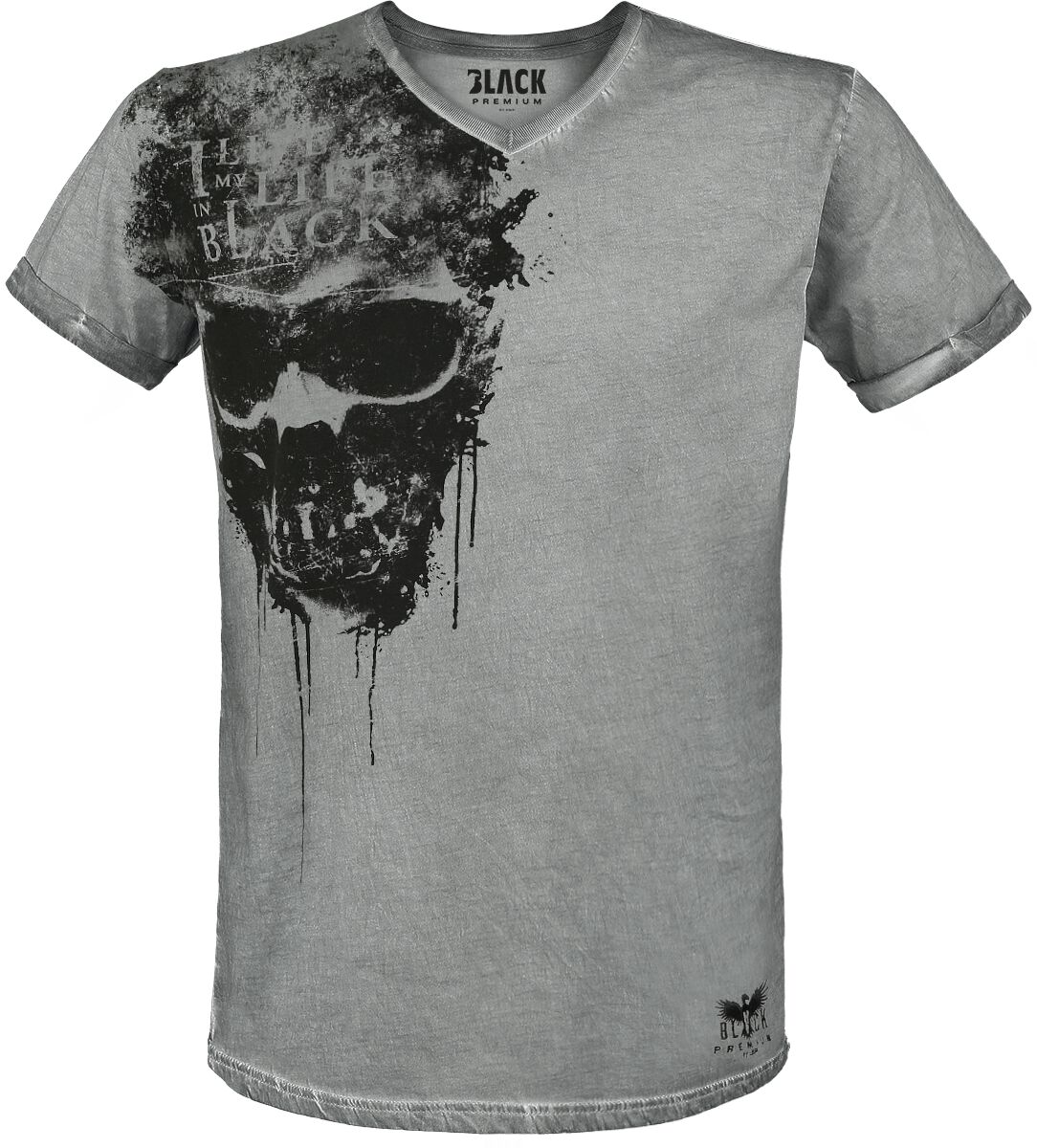 Black Premium by EMP Heavy Soul T-Shirt grau in 3XL