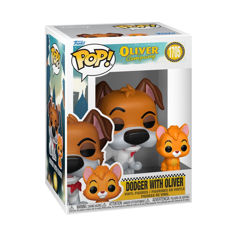Dodger With Oliver (Pop! Chase Edition möglich!) Vinyl Figur 1705 Oliver und Co. - Funko Pop! Figur -