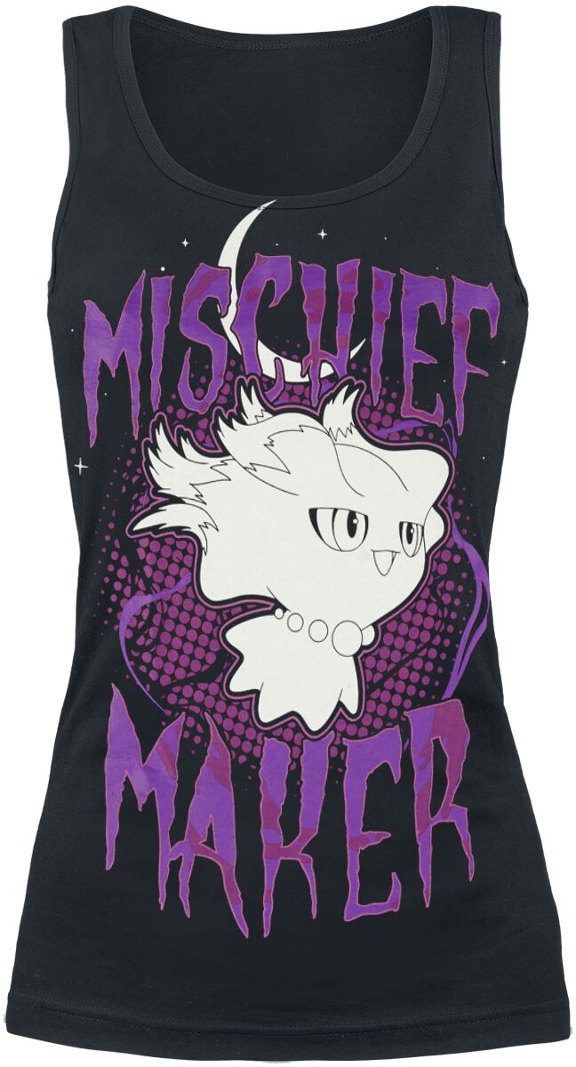 Pokémon – Gaming Top – Traunfugil – Nocturnal Mischief – S bis XXL – für Damen – Größe M – schwarz  – EMP exklusives Merchandise!