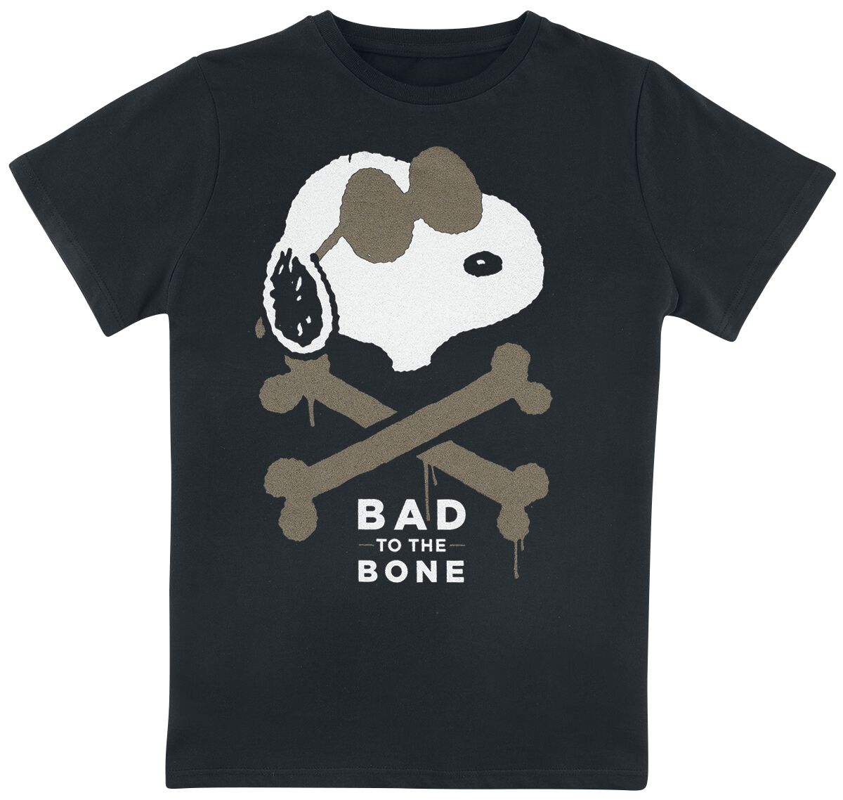 Peanuts Kids - Bad To The Bone T-Shirt black