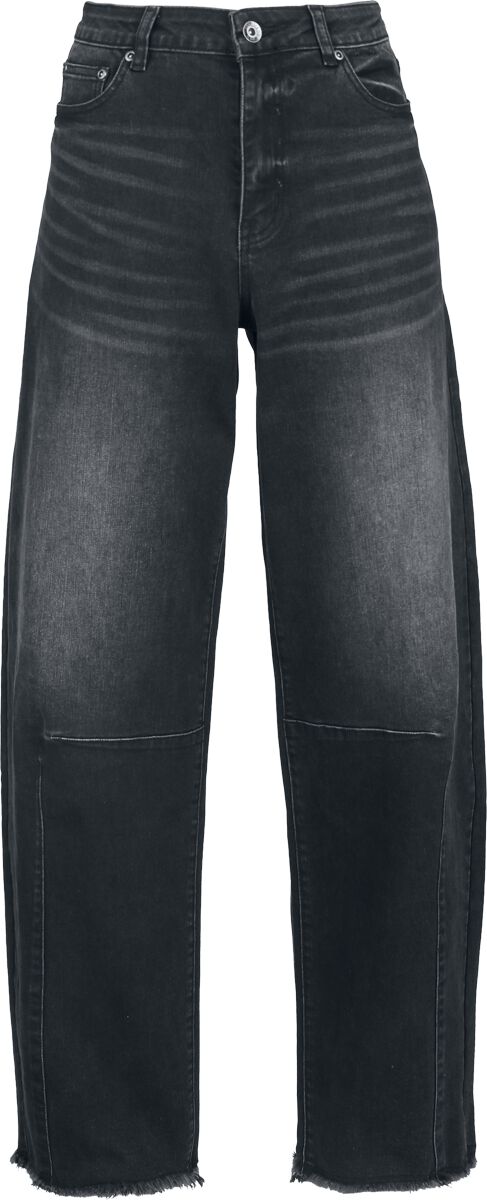 Rifle/džínsy Gotika z Gothicana by EMP - Corporate Goth Barrel Fit Jeans - W27L30 do W31L30 - Ženy - čierna