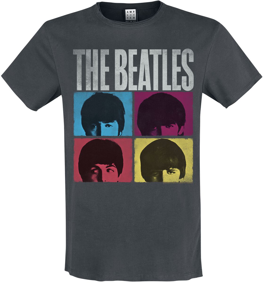 Image of The Beatles Amplified Collection - Hard Days Night T-Shirt charcoal