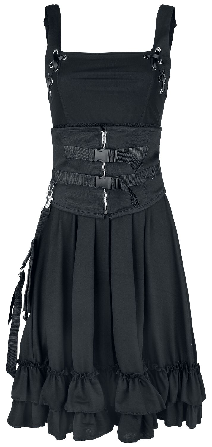 Poizen Industries Alvena Dress Mittellanges Kleid schwarz – 13.33% Rabatt