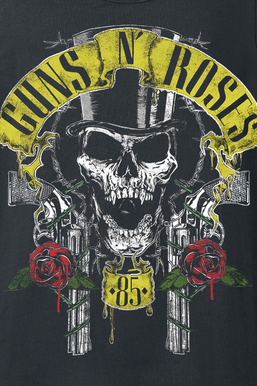 Thumbnail - Guns N' Roses Top Hat Tank-Top schwarz in XXL