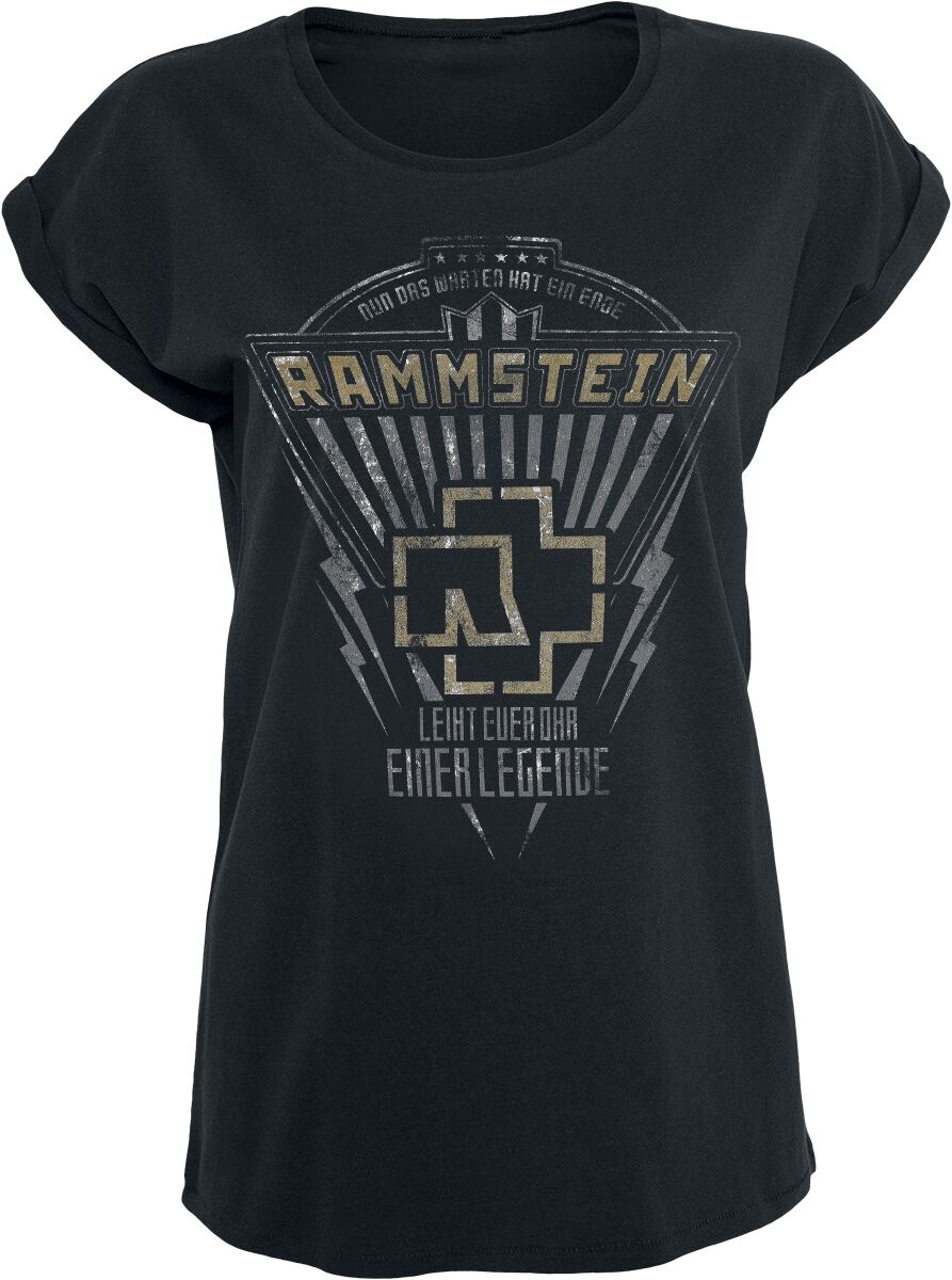 Rammstein T-Shirt - Legende - M bis 3XL - für Damen - Größe M - schwarz  - Lizenziertes Merchandise!