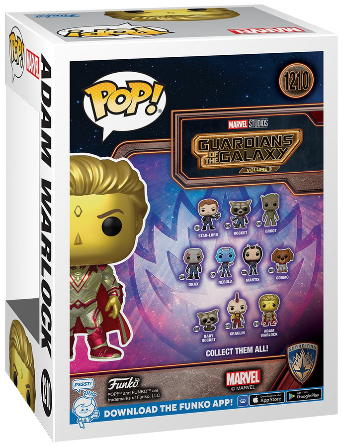 Guardians Of The Galaxy Vol. 3 - Adam Warlock Vinyl Figur 1210 Funko Pop! multicolor