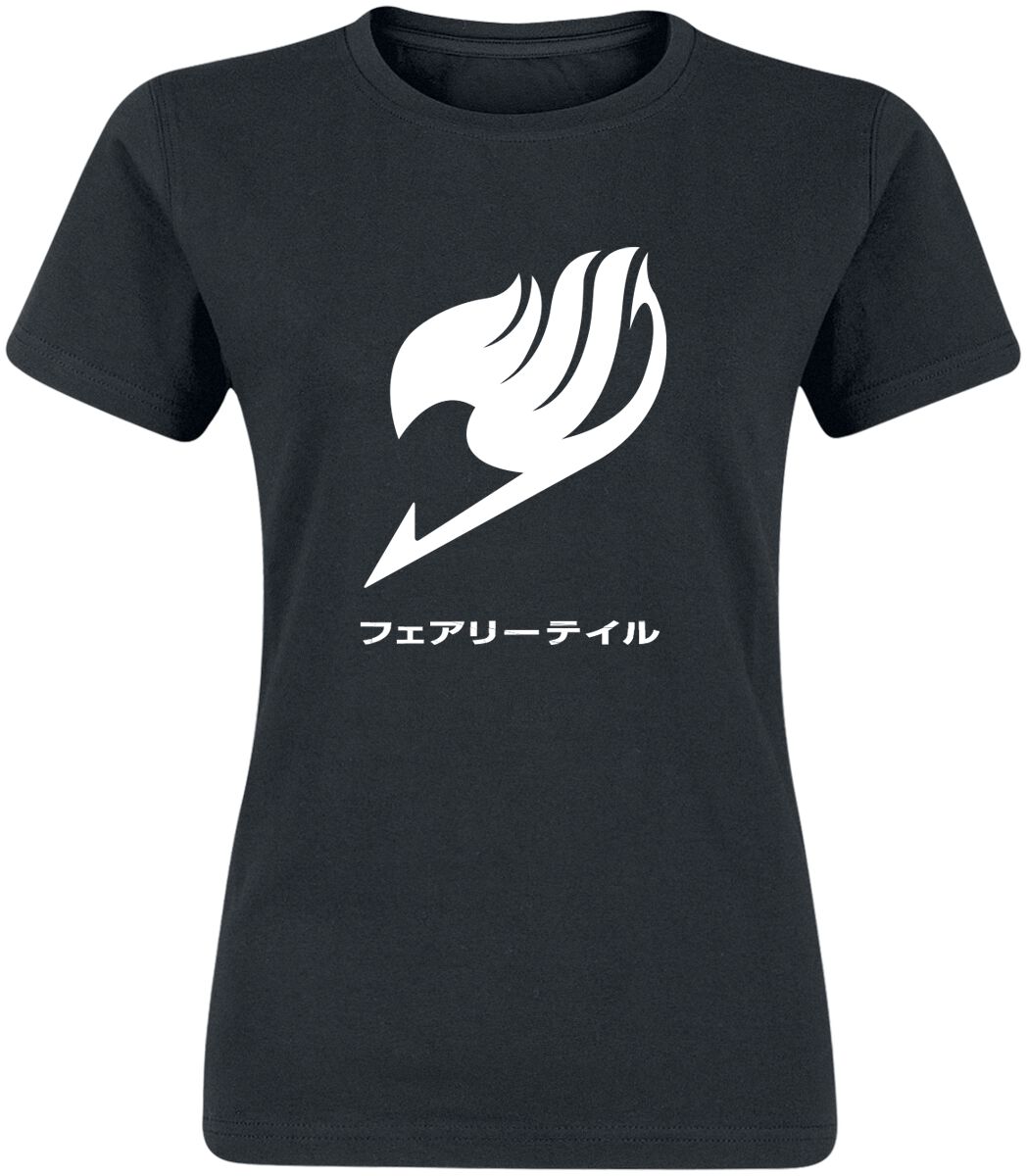 T-Shirt Manches courtes de Fairy Tail - Mono Iconic - S à XXL - pour Femme - noir