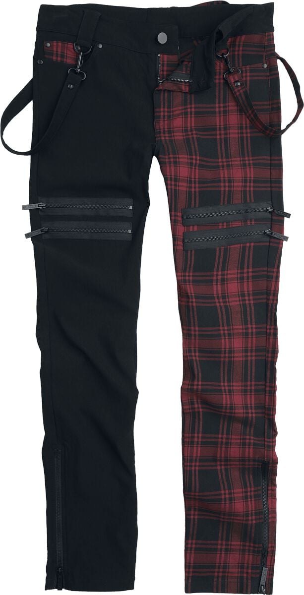 Killstar Stoffhose - Exklusive Tartan Collection – Hecate Fury Trousers - XS bis XXL - für Männer - Größe XS - multicolor