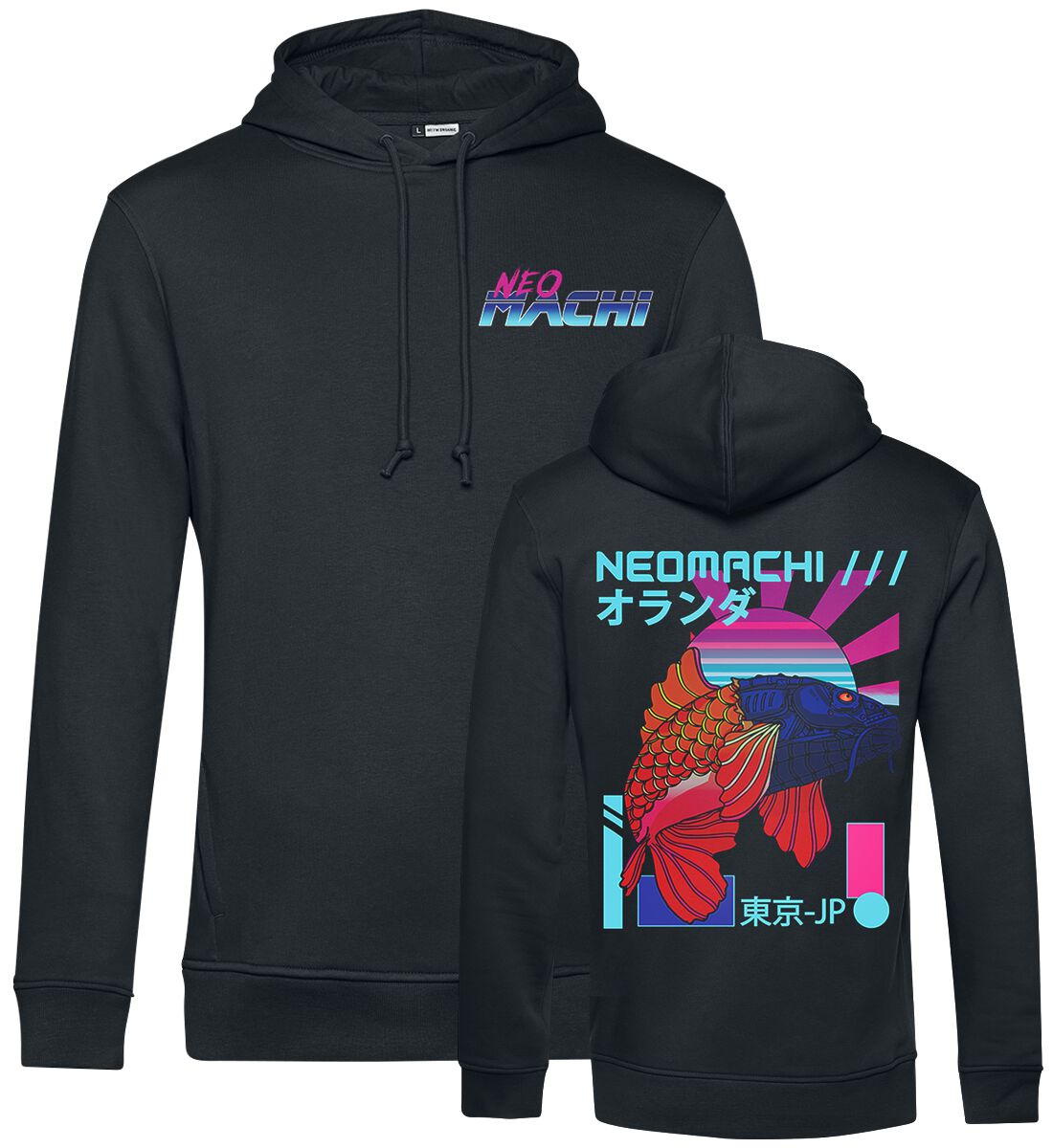 NEOMACHI SEIJI Kapuzenpullover schwarz