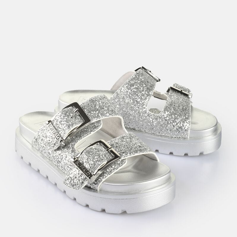 Buffalo RAYA ARI GLAM - SILVER Sandale silberfarben in EU41