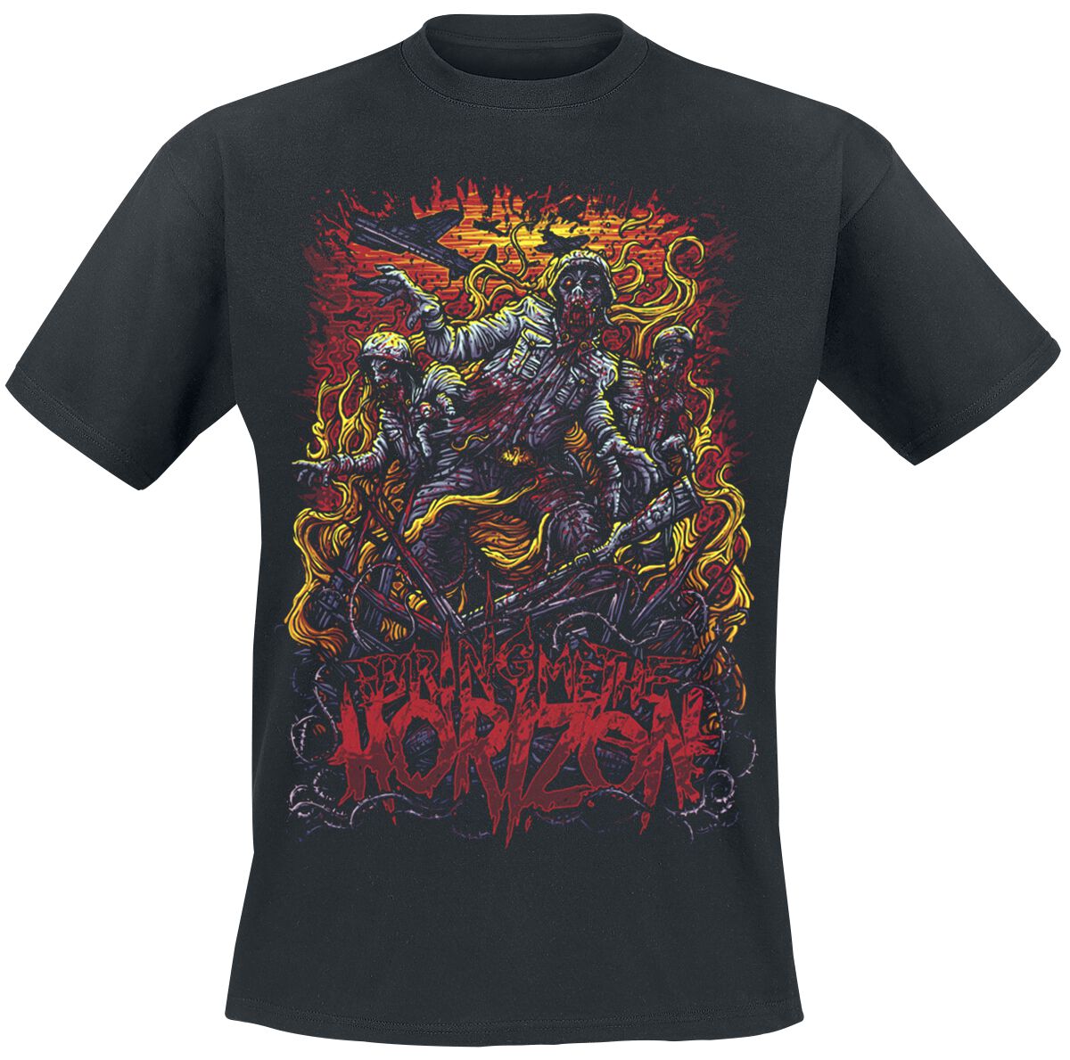 Image of T-Shirt di Bring Me The Horizon - Zombie Army - S a L - Uomo - nero