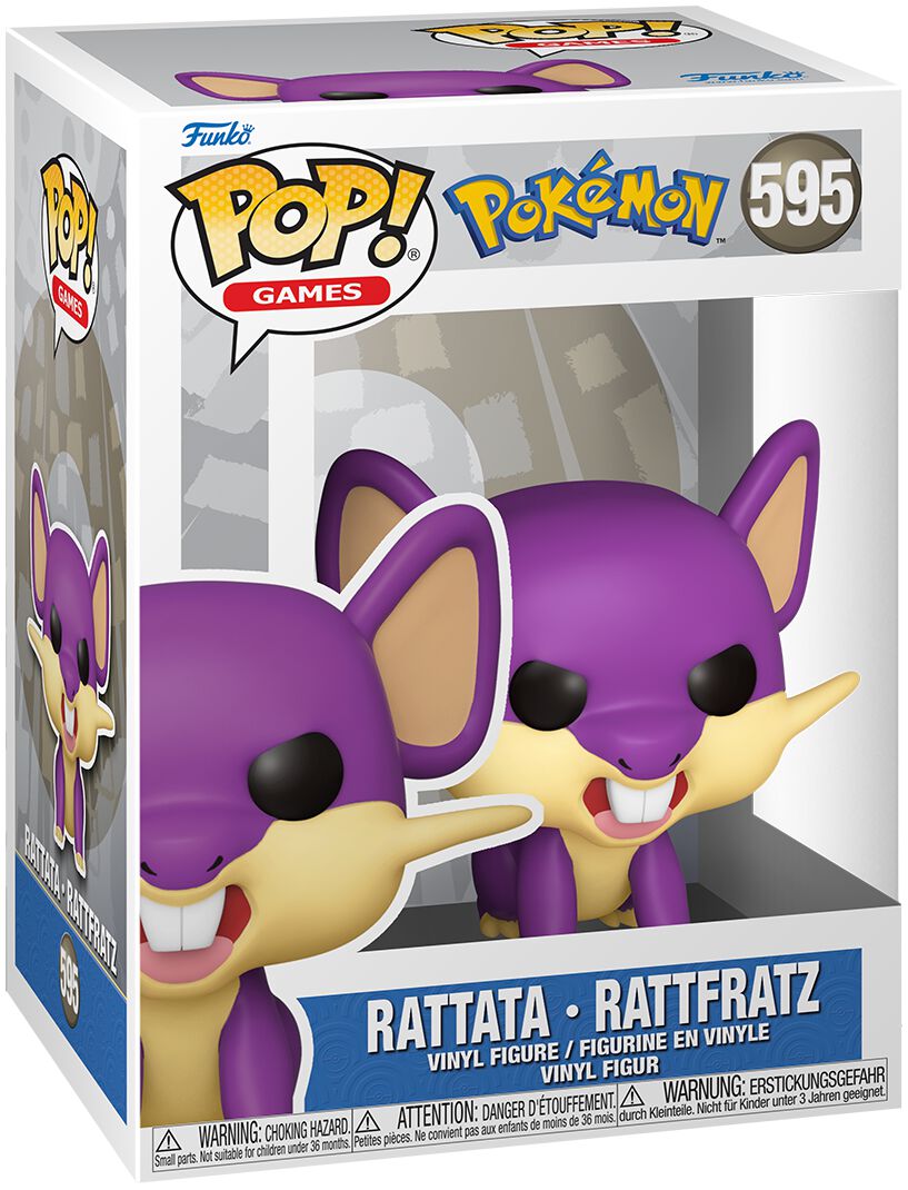 Levně Pokémon Vinylová figurka č.595 Rattata - Rattfratz Sberatelská postava vícebarevný