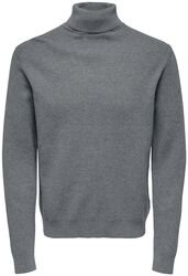 ONSPHIL Reg 12 Struc Roll Neck Knit, ONLY and SONS, Sweatshirt