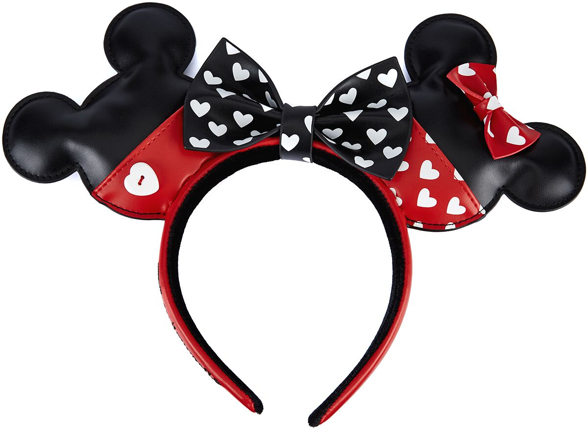 Serre-tête Disney de Mickey & Minnie Mouse - Loungefly - Mickey und Minnie Valentine - pour Femme - 