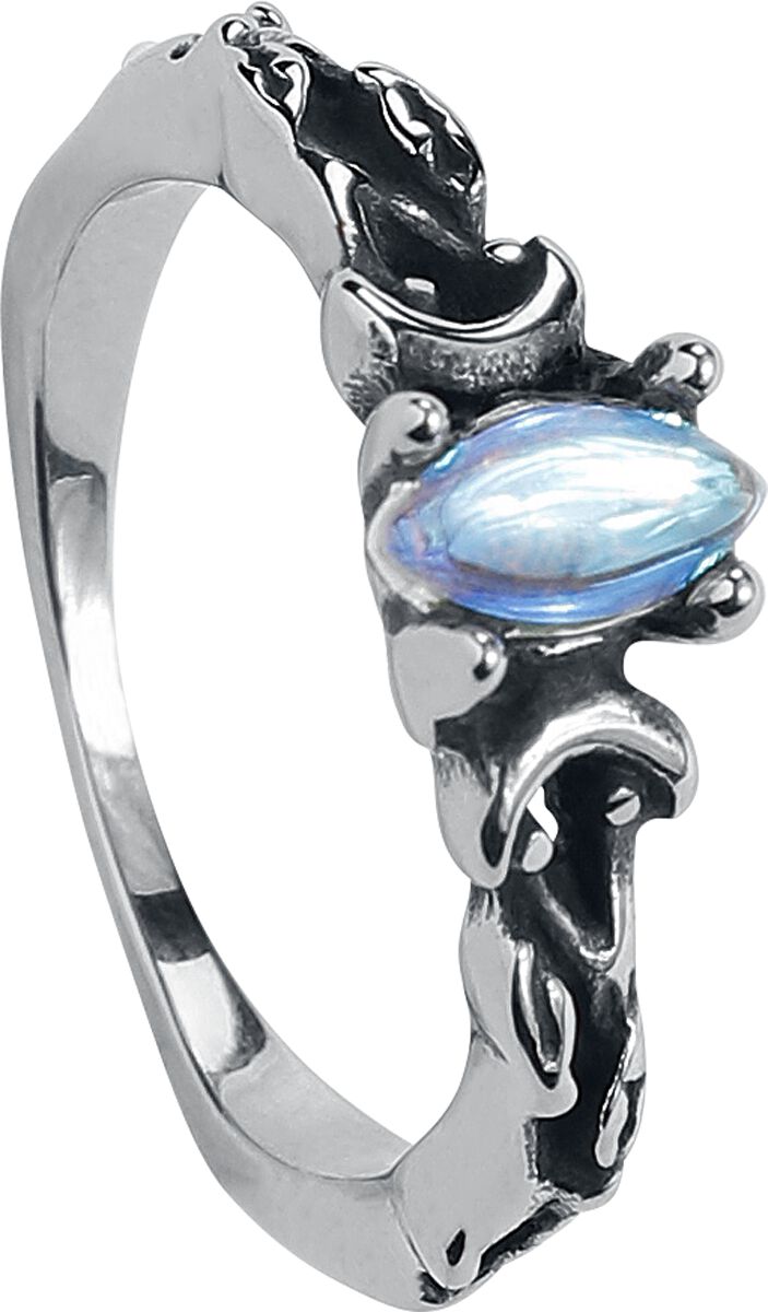etNox Ring - Mondphase - für Damen - silberfarben