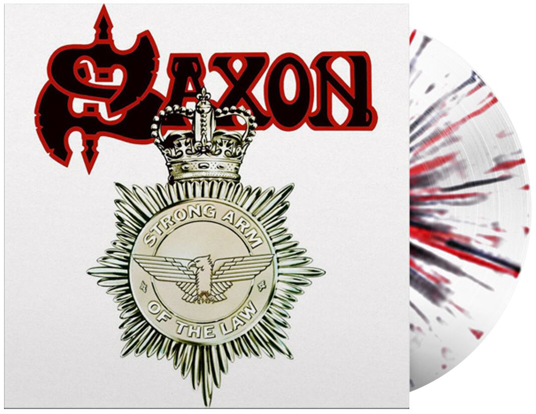 Saxon Strong arm of the law LP splattered
