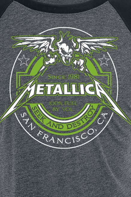 Fuel T-Shirt charcoal/schwarz von Metallica XV6525