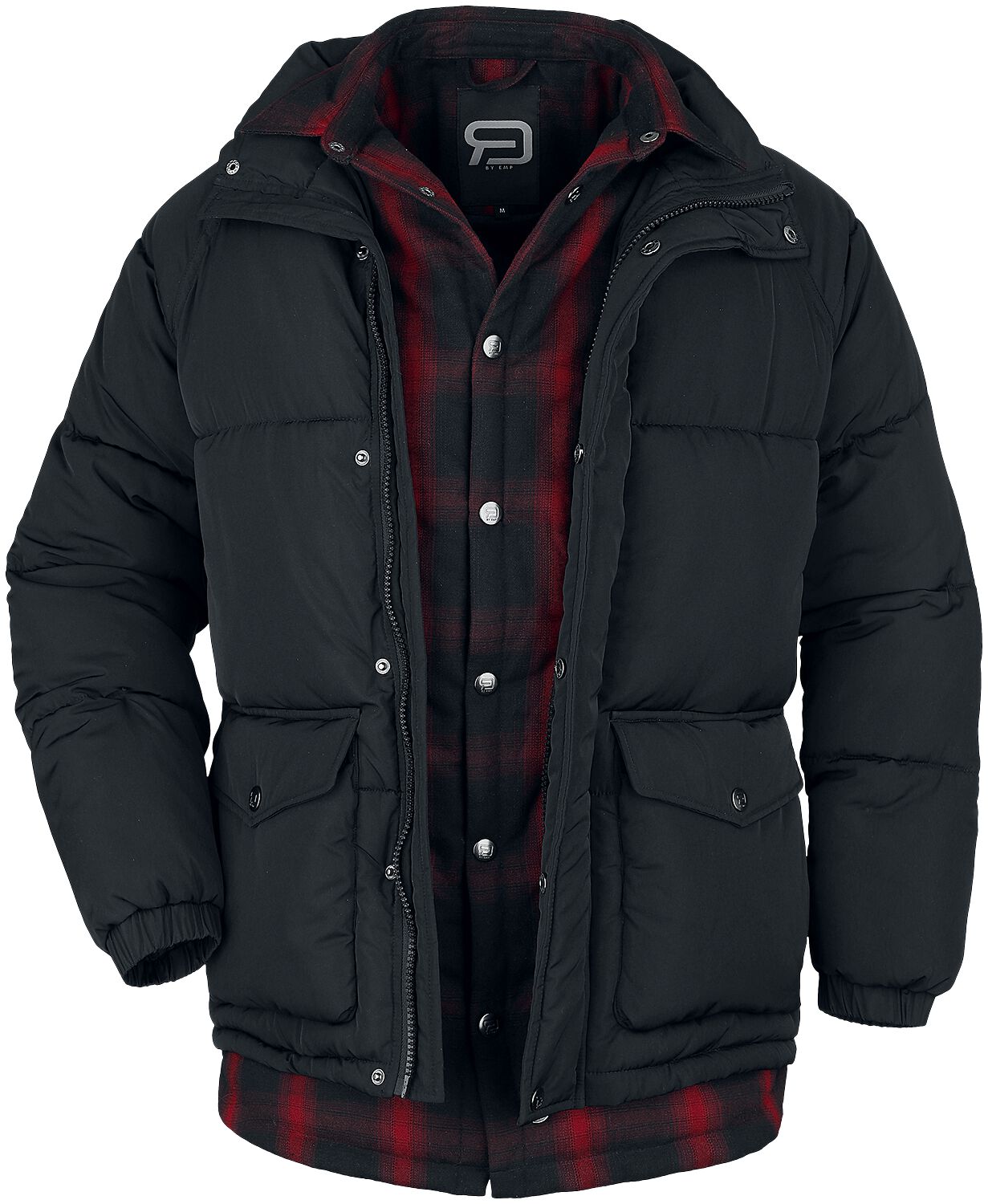 Image of Giacca invernale di RED by EMP - Jacket with double-layer effect - S a XXL - Uomo - nero