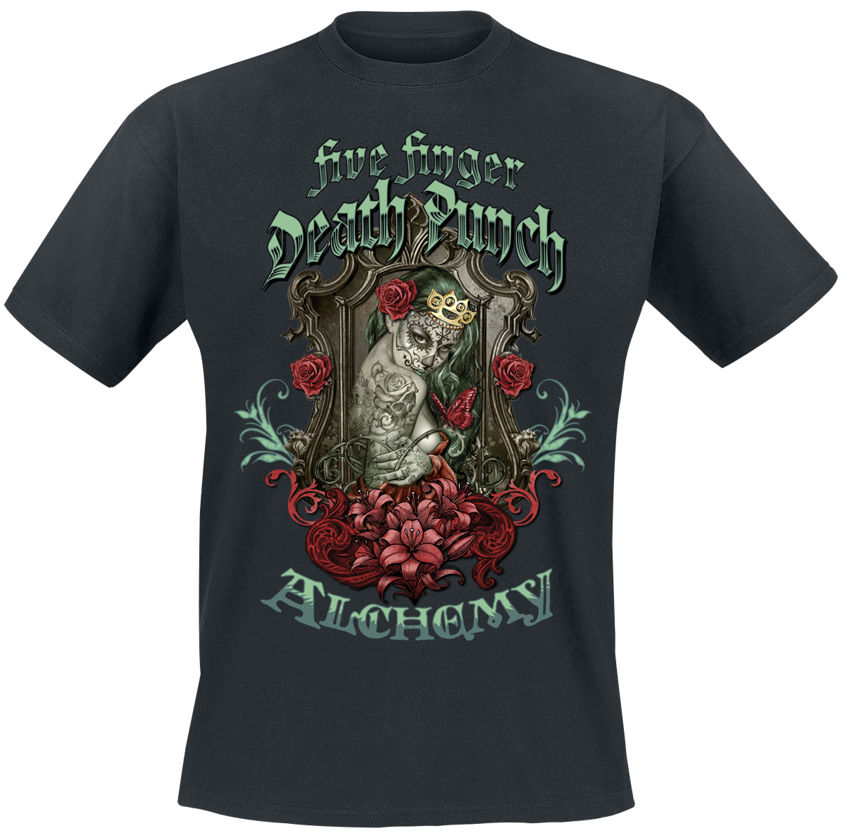 Five Finger Death Punch  T-Shirt - Alchemy - Widows Weeds - for Men - black