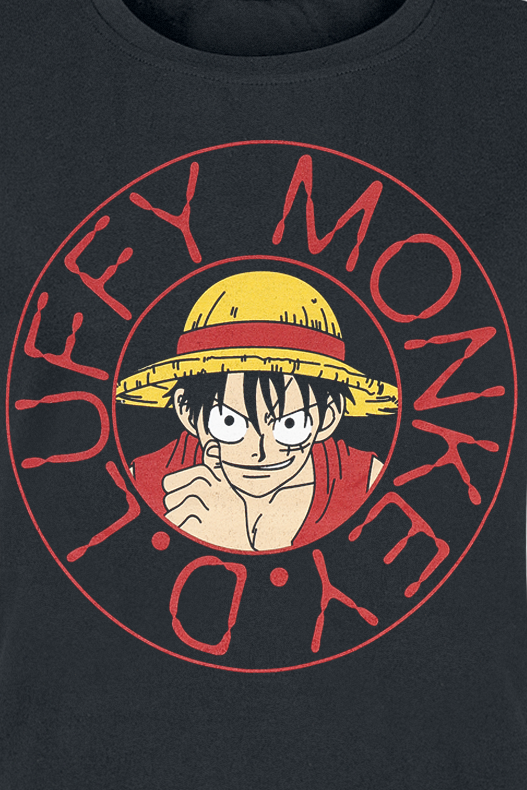 One Piece - Anime T-Shirt - S bis XL - für Damen - Größe M - schwarz  - Lizenzierter Fanartikel