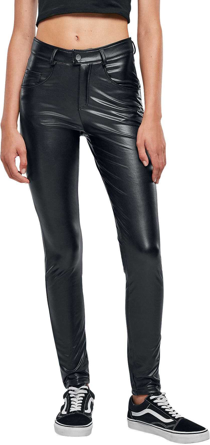 | Mid EMP Urban Pants Synthetic Classics | Ladies Leather Waist Kunstlederhose