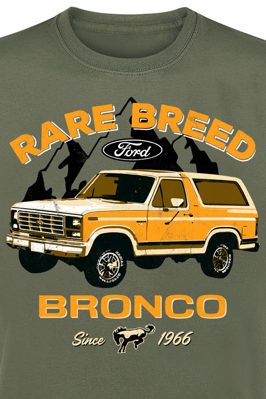 Ford Ford Bronco - Rare Breed T-Shirt grün