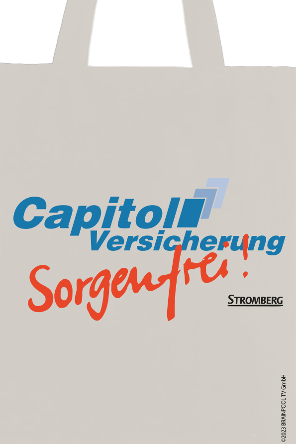 Stromberg Capitol Versicherung - Sorgenfrei! Stofftasche natur