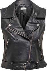 Onlvera Faux Leather Waistcoat, Only, Weste