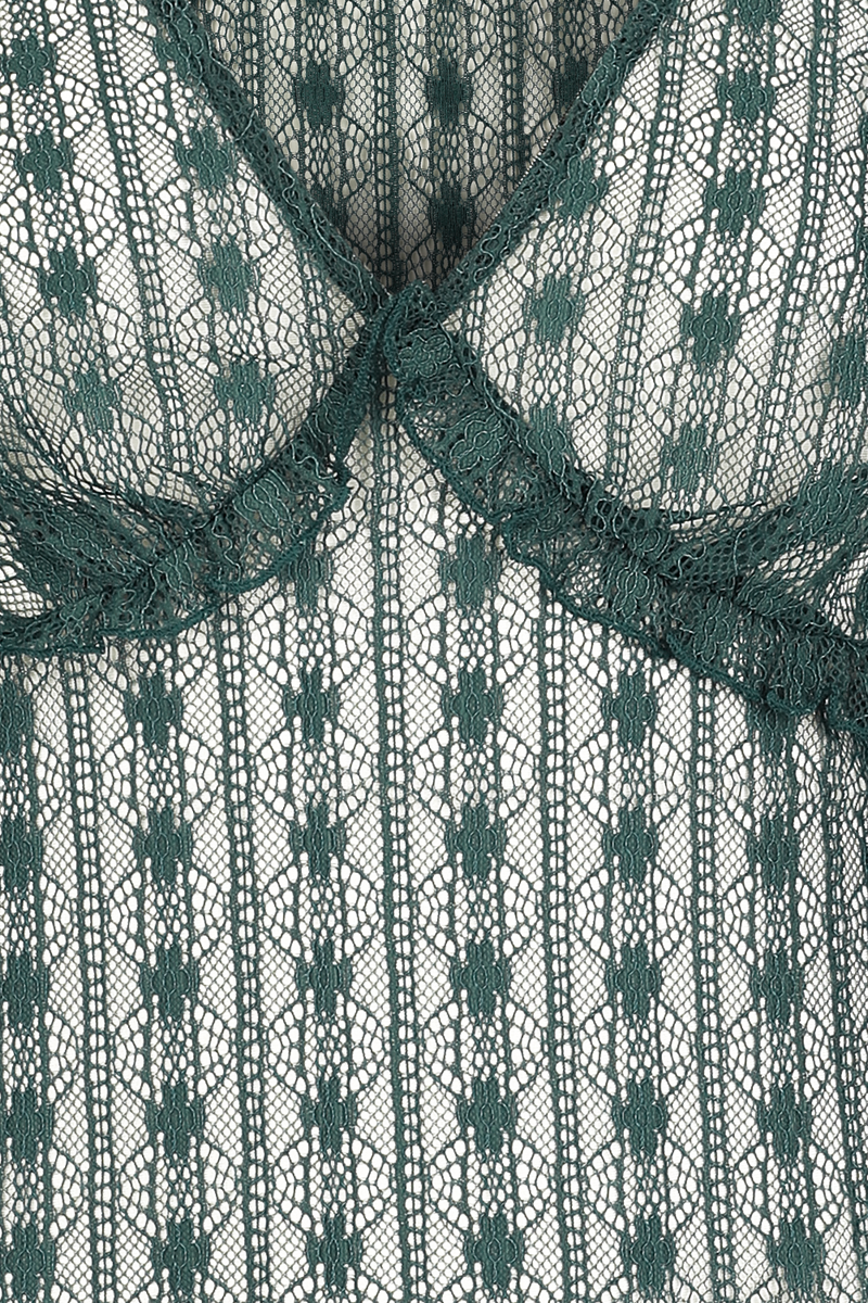 5057633356429 - Hell Bunny Rhianne Top Langarmshirt grün in 3XL