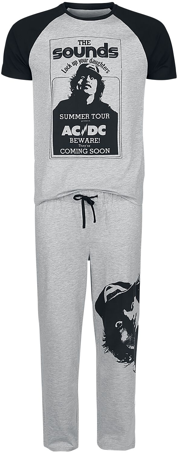 AC/DC Pyjama Pyjama grey black