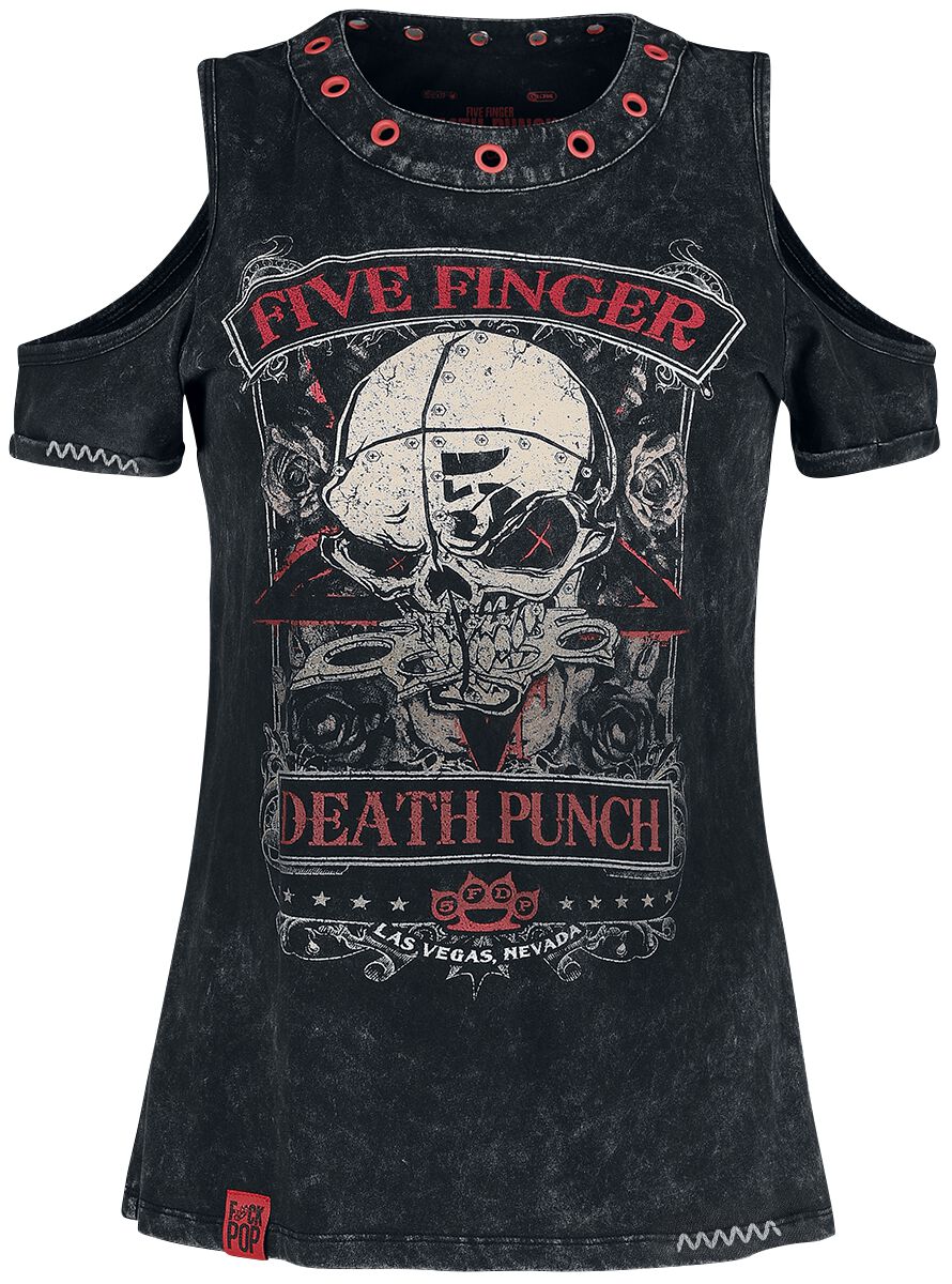 Image of Five Finger Death Punch EMP Signature Collection Girl-Shirt dunkelgrau