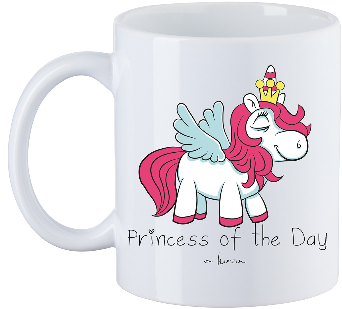 Sprüche Princess Of The Day Tasse weiß
