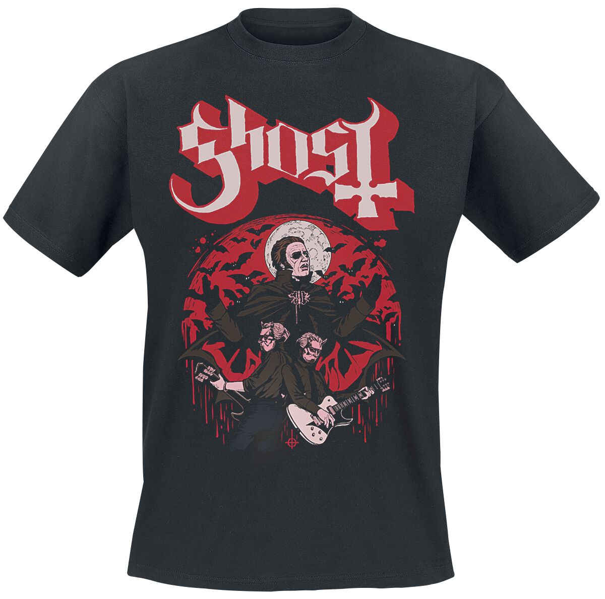 Ghost Guitars T-Shirt schwarz in 3XL