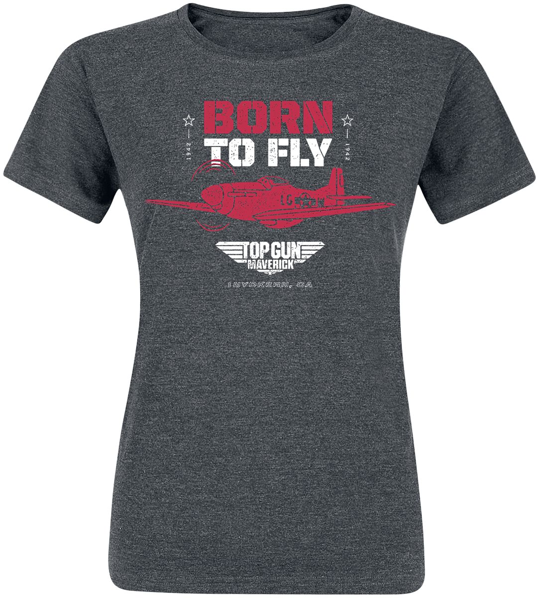 Top Gun Born To Fly T-Shirt grey
