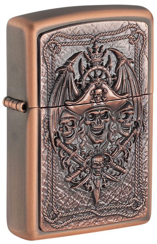 ZIPPO Lighter - Pirate Skull Limited Edition Emblem - Ingen - standard