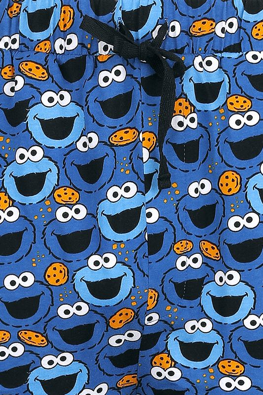Männer Bekleidung Cookie Monster | Sesamstraße Pyjama-Hose