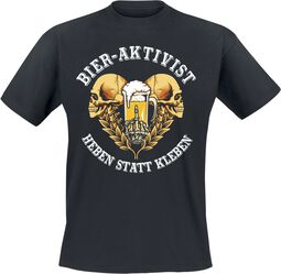 Bier-Aktivist - Heben statt kleben, Alkohol & Party, T-Shirt