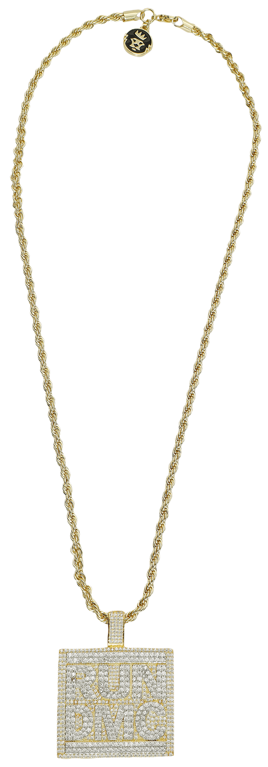 Run DMC King Ice - Classic Logo Necklace Halskette goldfarben