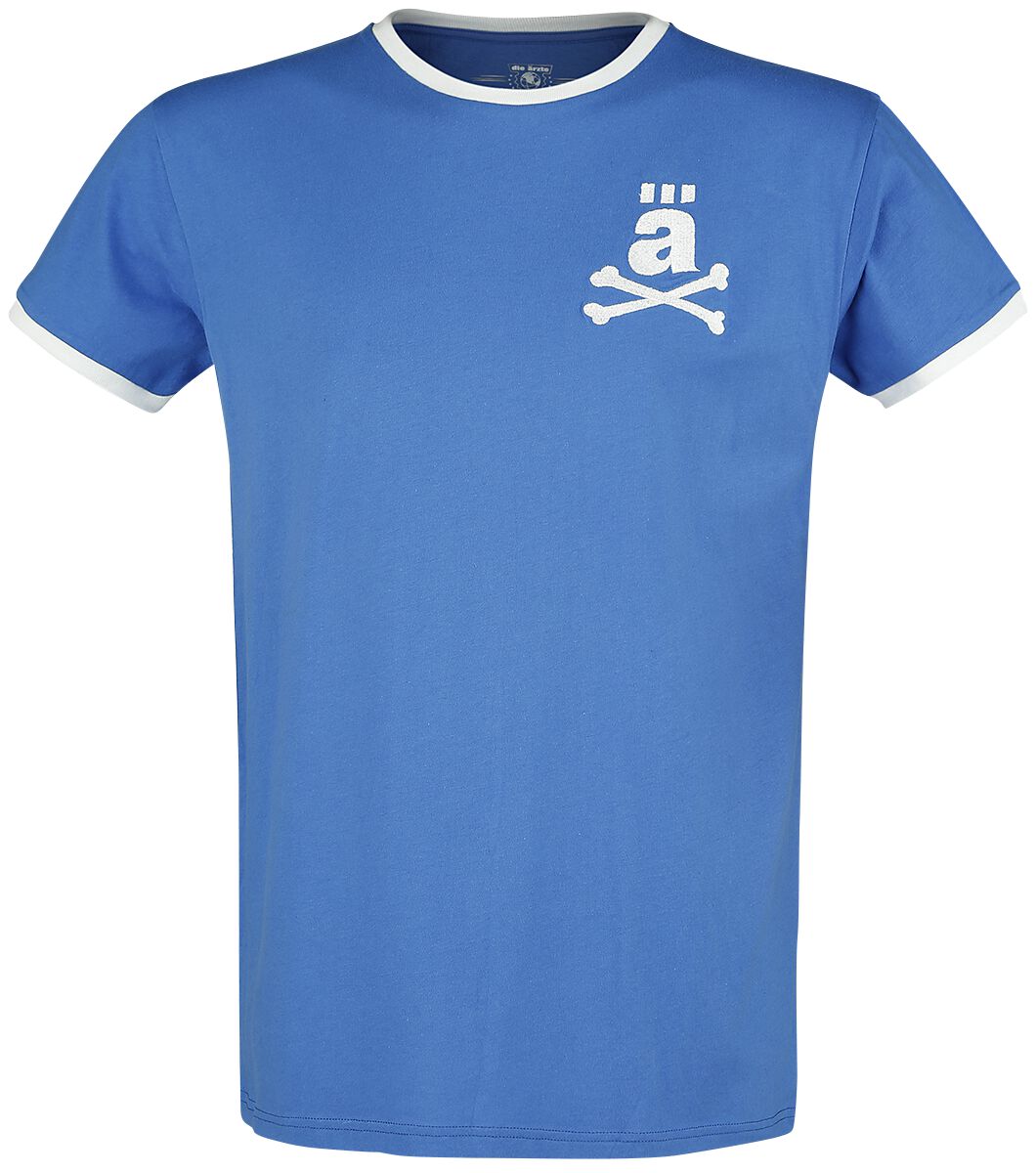 Image of Die Ärzte Gwendoline T-Shirt blau/weiß