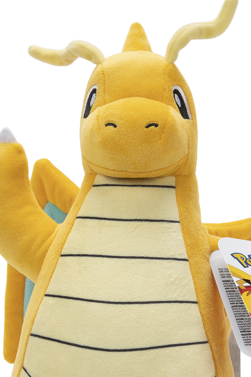 Pokémon Dragonite Plüschfigur gelb