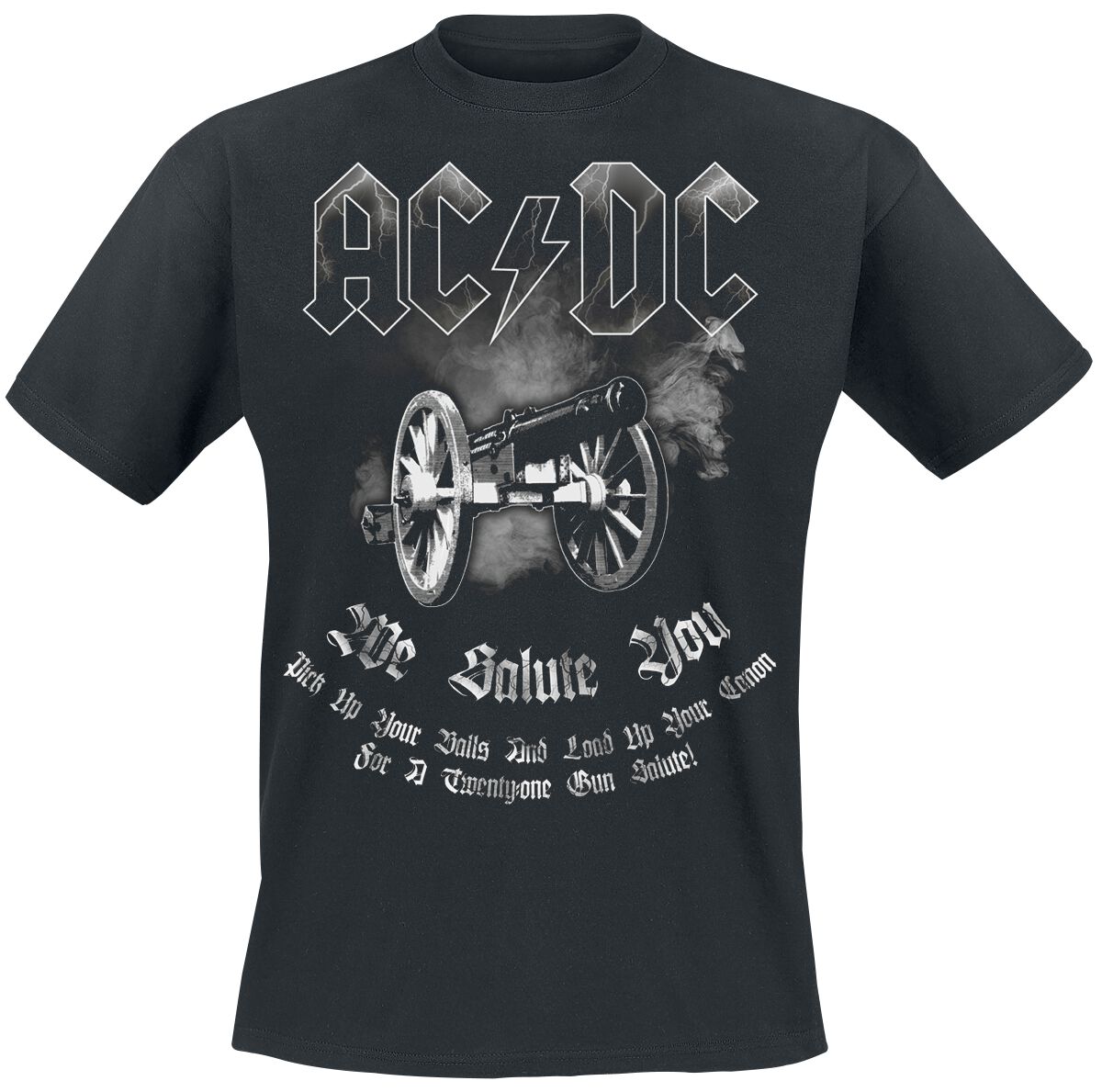 AC/DC T-Shirt - We Salute You - S bis 4XL - für Männer - Größe S - schwarz  - EMP exklusives Merchandise!